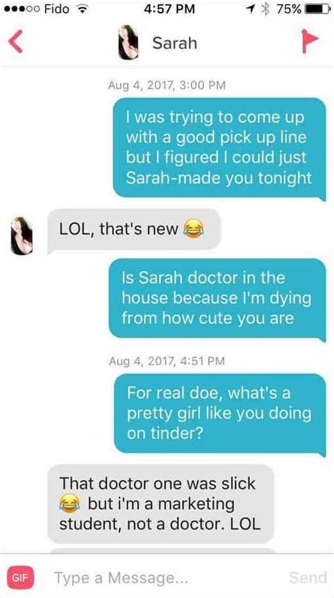 Hilarious Tinder Pickup Lines for Chloe 